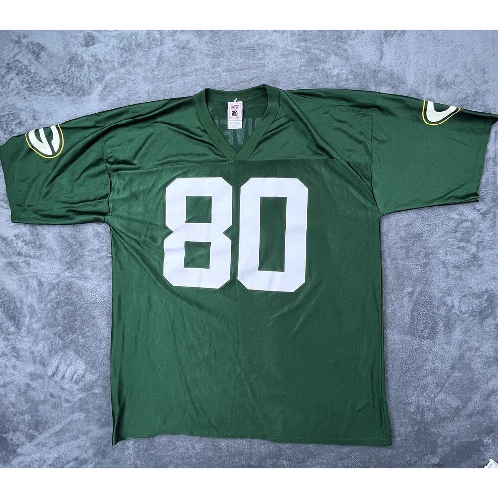 VTG GREEN Bay Packers Jersey Mens Extra Large Donald Driver 80 Green NFL Y2K